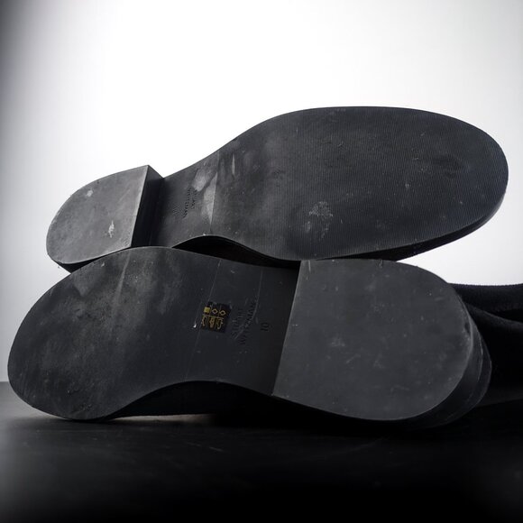 Size 10 Stuart Weitzman Over-The-Knee Boots Suede Slate Gray MAKE AN OFFER! - Picture 4 of 8